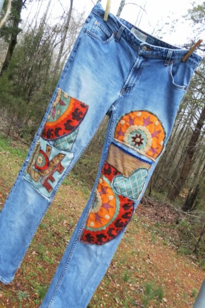 Заплатка на джинсы
