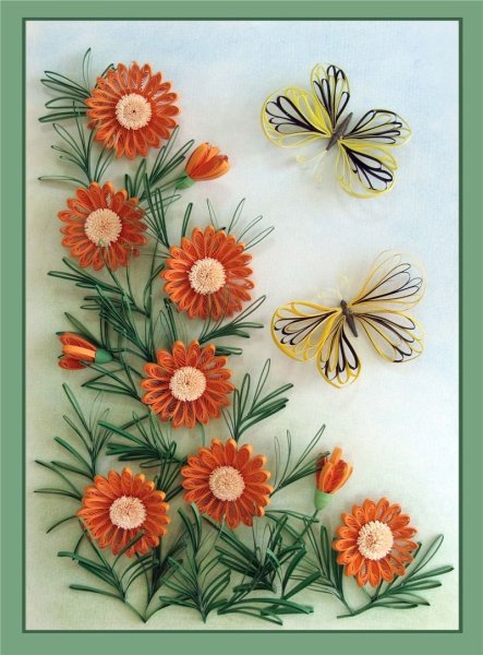 Аппликация цветов