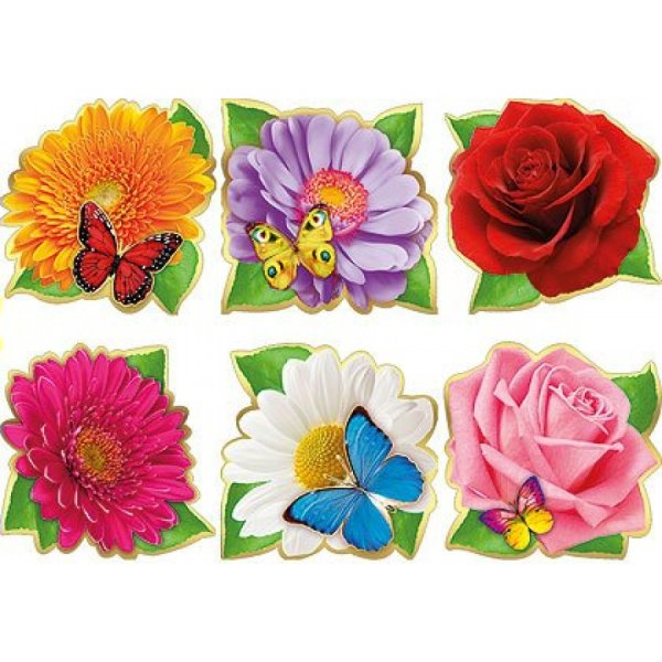 Украшение на скотче цветы