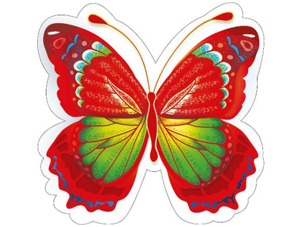 Бабочки цветные
