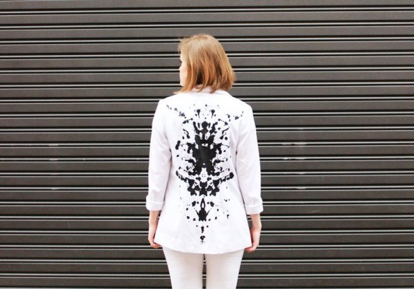 Декор спинки жакета