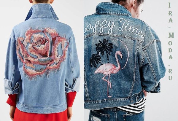 Аппликация на джинсовке