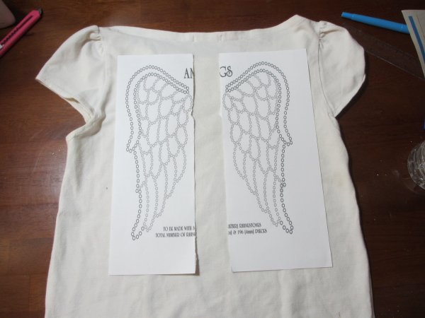 Джемпер Крылья спицами