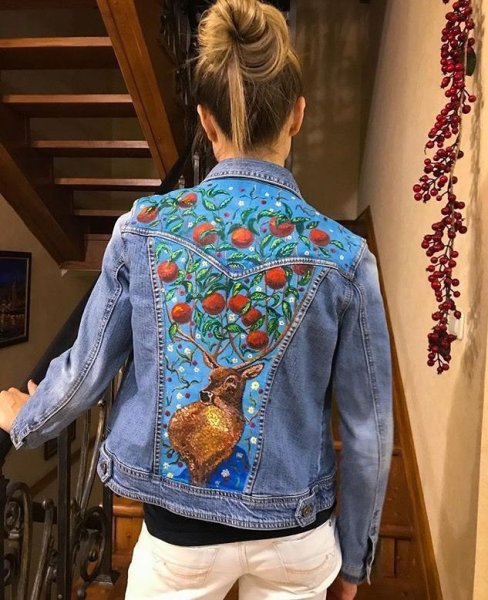 Роспись джинсовой куртки