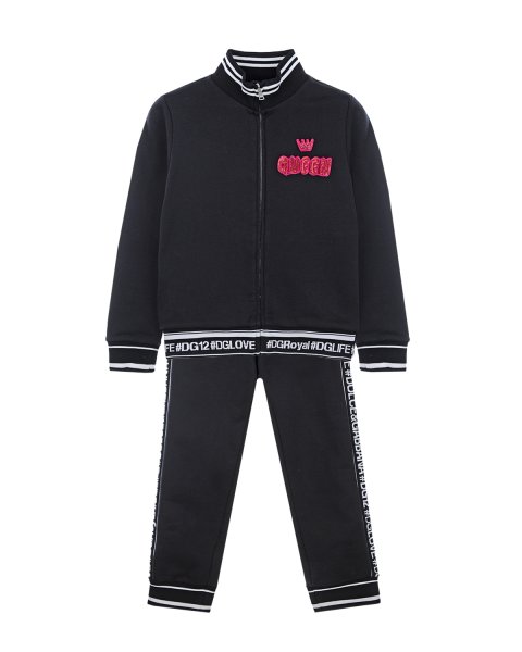 Дольче Габбана детский спортивный костюм чёрный