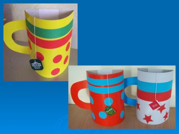 Кружки из цветной бумаги