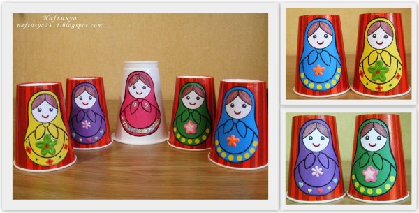 Поделка матрёшка в детский сад