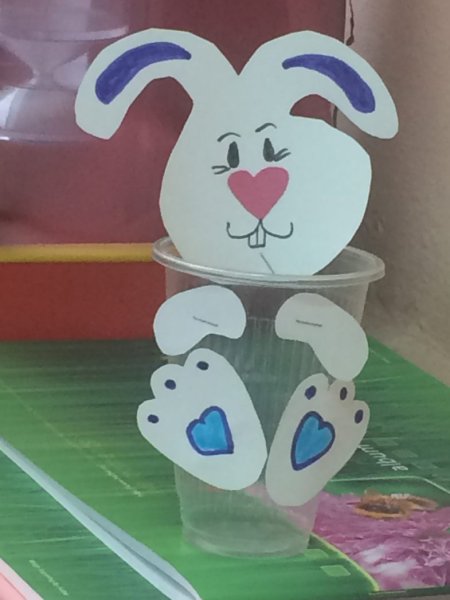 Подделка из пластикового стаеана