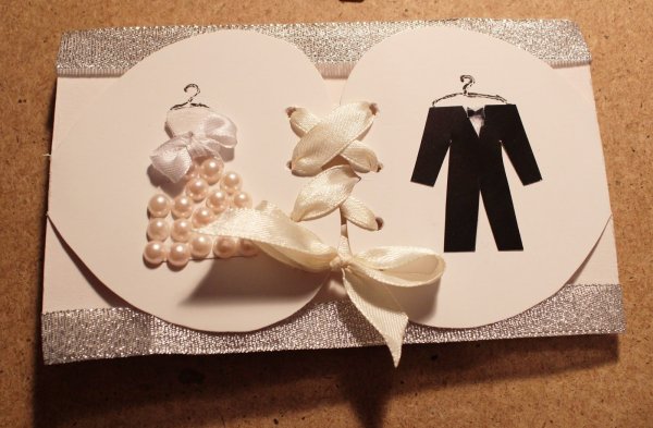 Оригинальная открытка на свадьбу