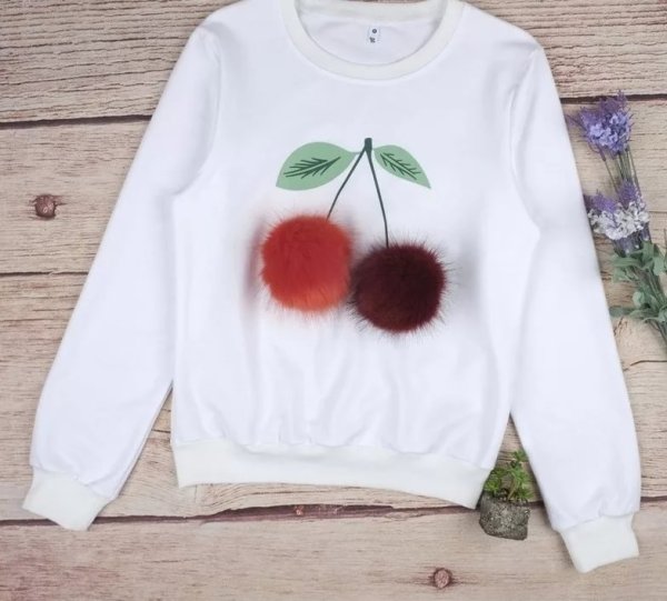 Свитер с аппликацией женский