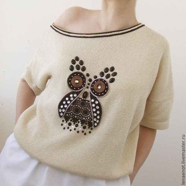 Креативная вышивка на одежде