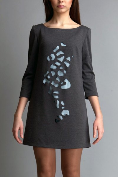 Интересная отделка платья