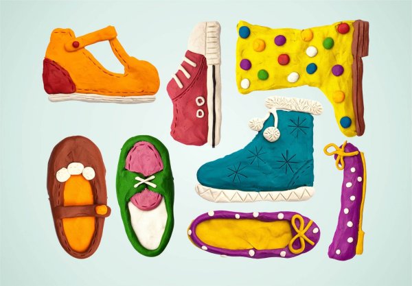 Лепка на тему одежда и обувь