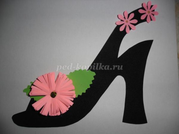Поделка туфелька на 8 марта