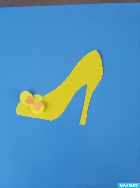 Туфельки для мамы аппликация