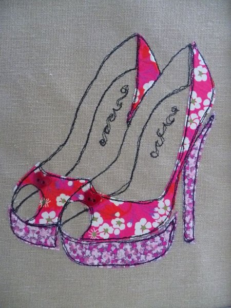 Туфли из аппликация