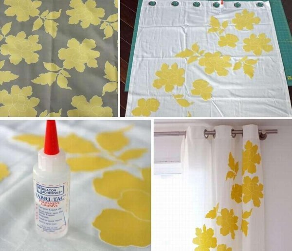 Аппликация на тюль