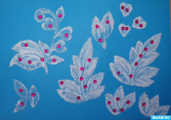 Аппликация из тюли