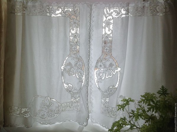 Занавески Ришелье деревенский стиль