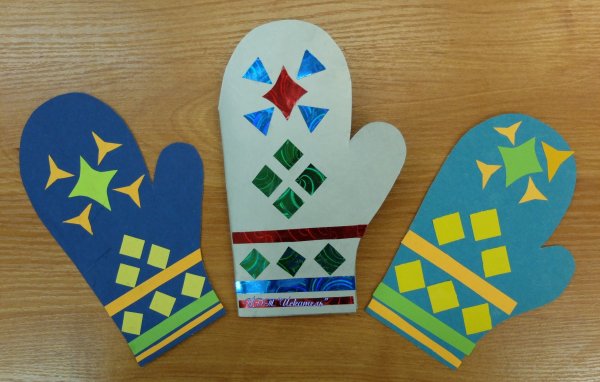 Украшаем варежку аппликация