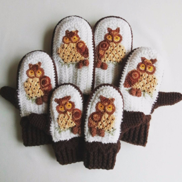 Украшение рукавичек