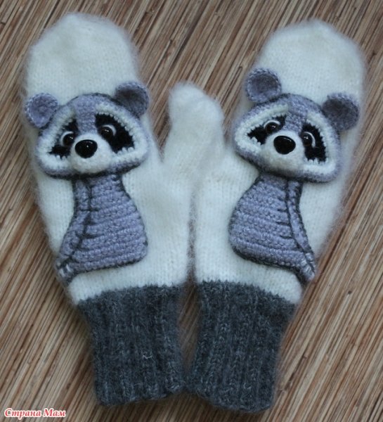 Аппликация варежки