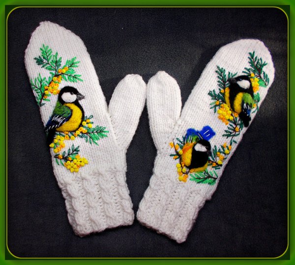 Аппликация рукавица