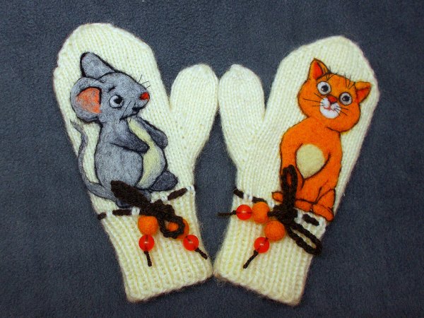 Аппликация рукавица