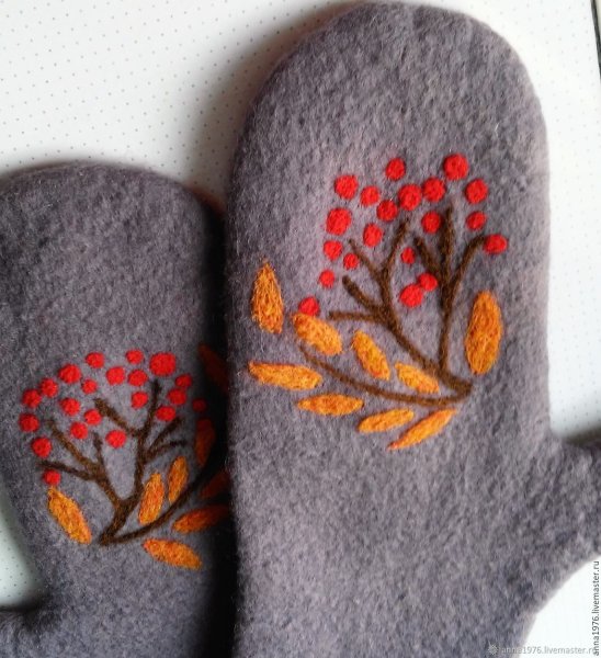 Валяные варежки