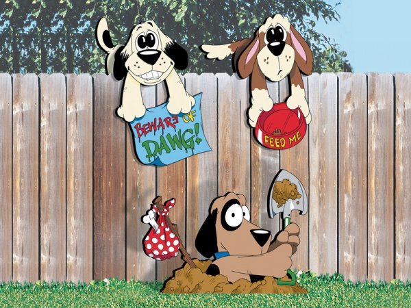 Фигурки на забор