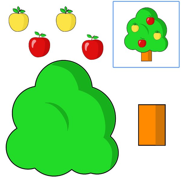 Аппликация шаблон