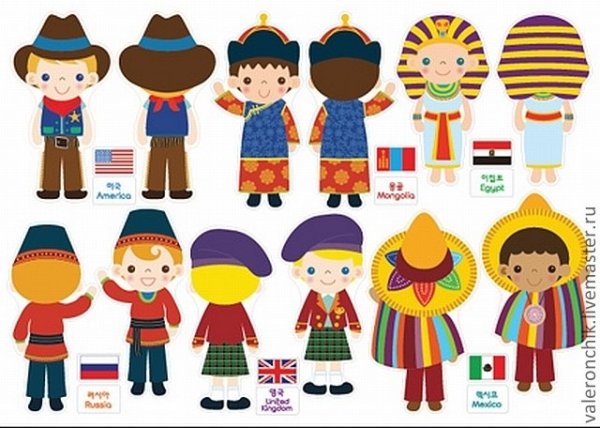 Национальности для детей