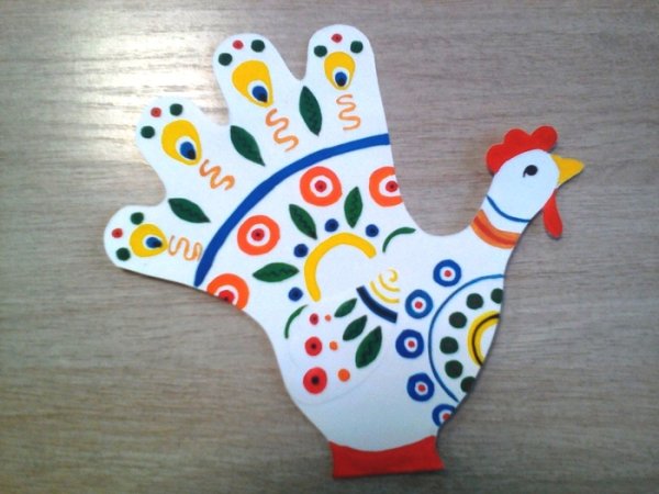 Подготовительная группа Дымковская петушок