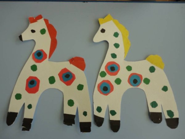 Дымковская игрушка лошадка старшая группа