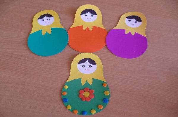 Поделка Матрешка из бумаги