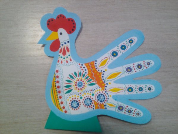 Рисование Дымковский петушок старшая группа