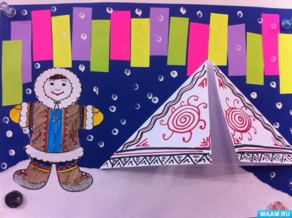 Аппликация на тему народы севера