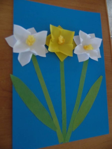 Аппликация нарциссы в подготовительной группе