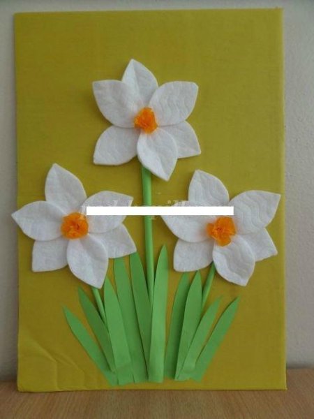Поделка весенние цветы