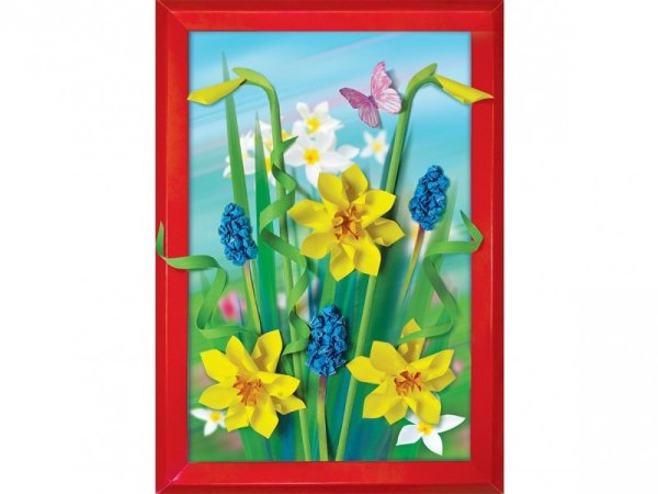 Объемная аппликация нарциссы