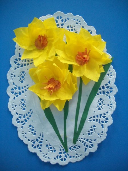 Поделка весенний букет