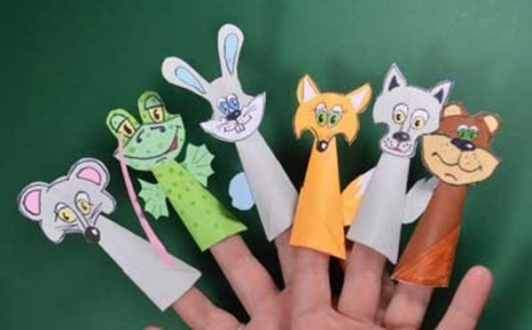 Куклы для кукольного театра из бумаги