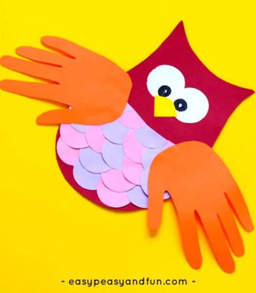 Аппликация из ладошек