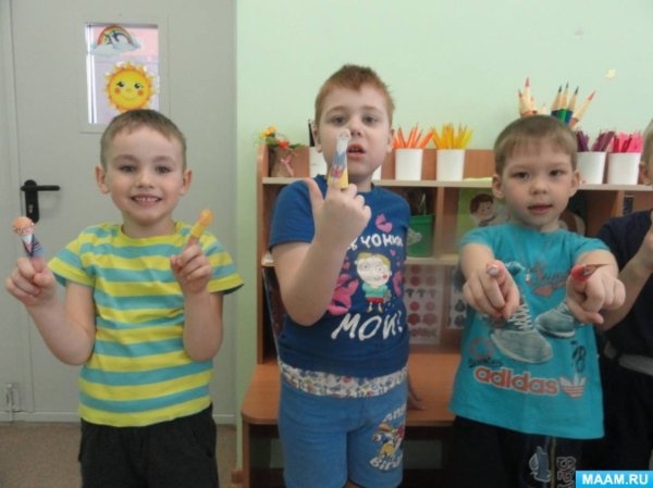 Аппликация нарядные пальчики