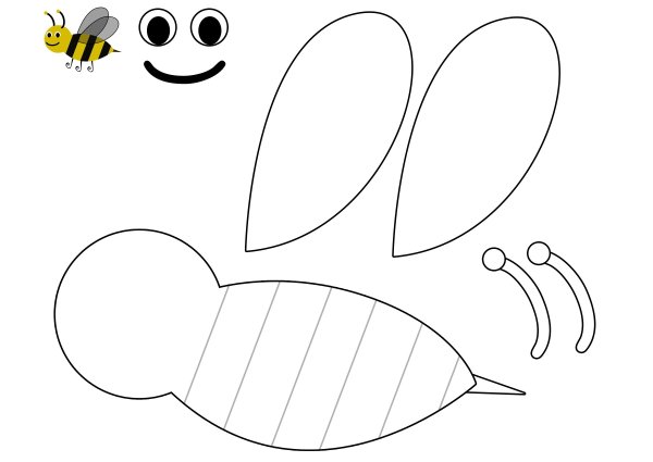 Шаблон поделки из бумаги для детей