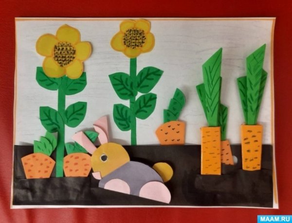Аппликация огород