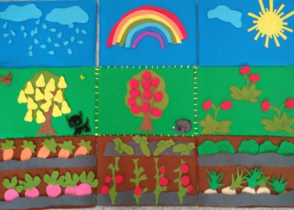 Аппликация огород