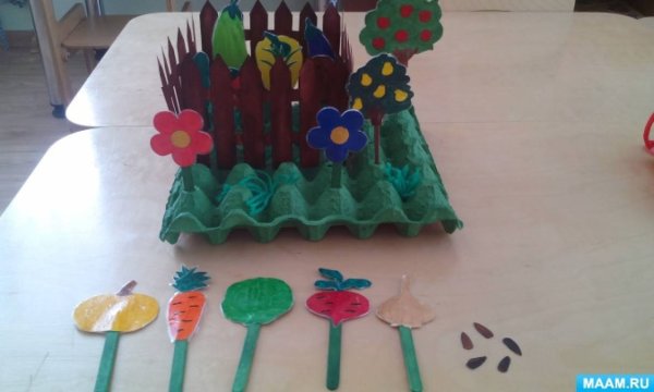 Аппликация огород в детском саду