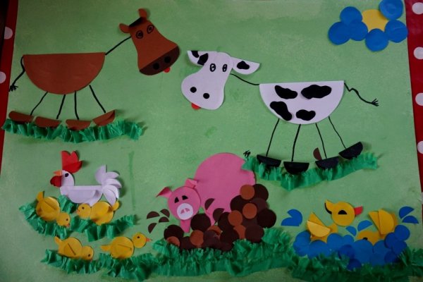 Аппликация домашние животные подготовительная группа