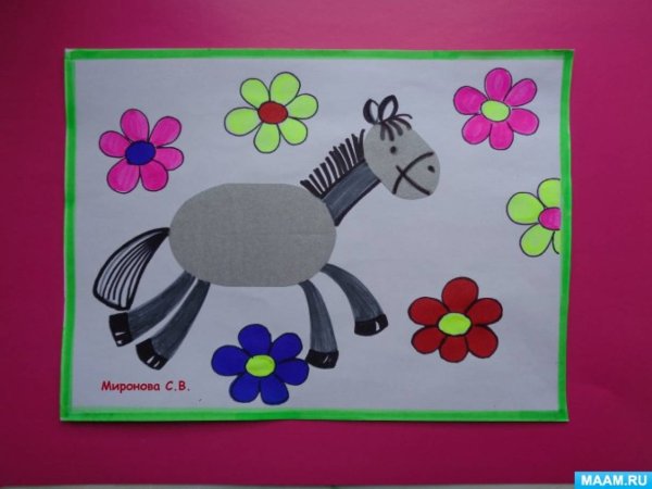 Аппликация домашних животных в подготовительной группе